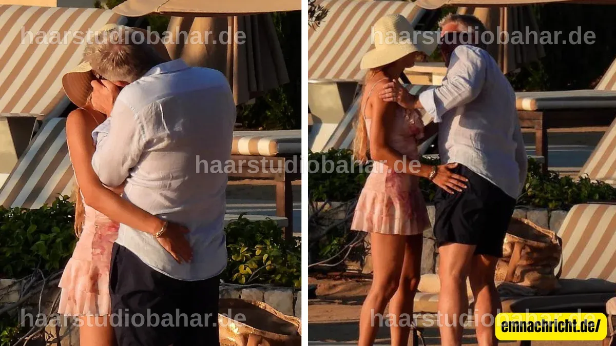 Bastian Schweinsteiger und Silvia Kapitanova bei einem romantischen Abendessen.