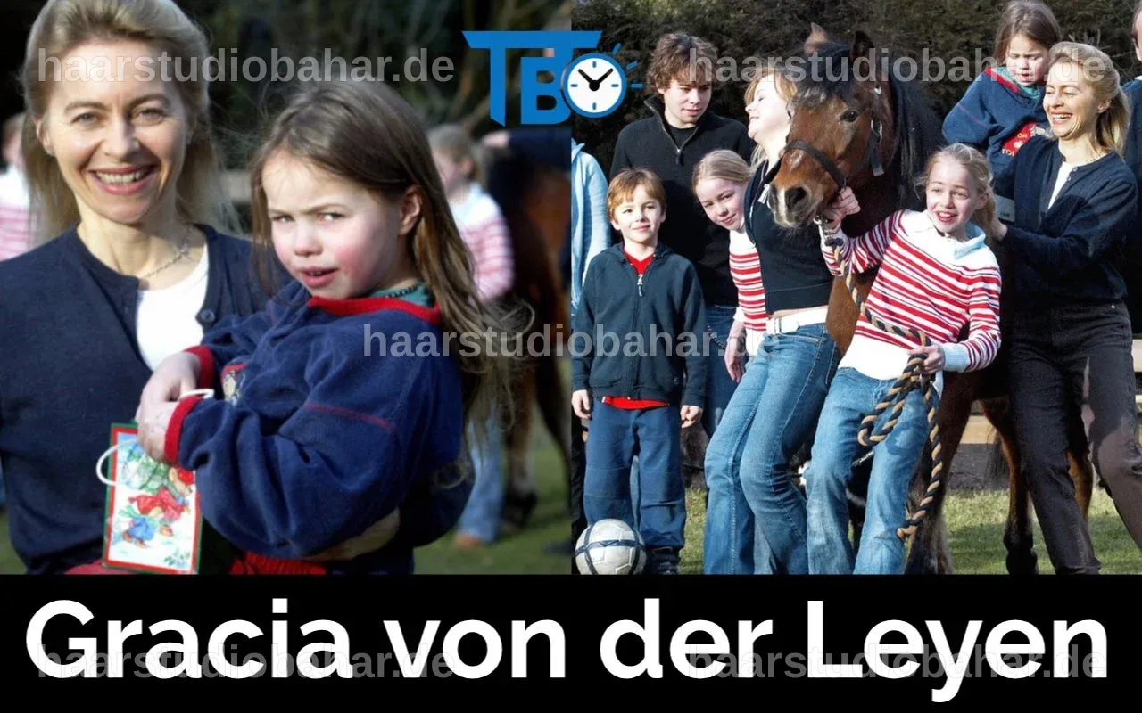 Gracia von der Leyen mit ihrer Familie, die Einblicke in ihr persönliches Leben gibt.