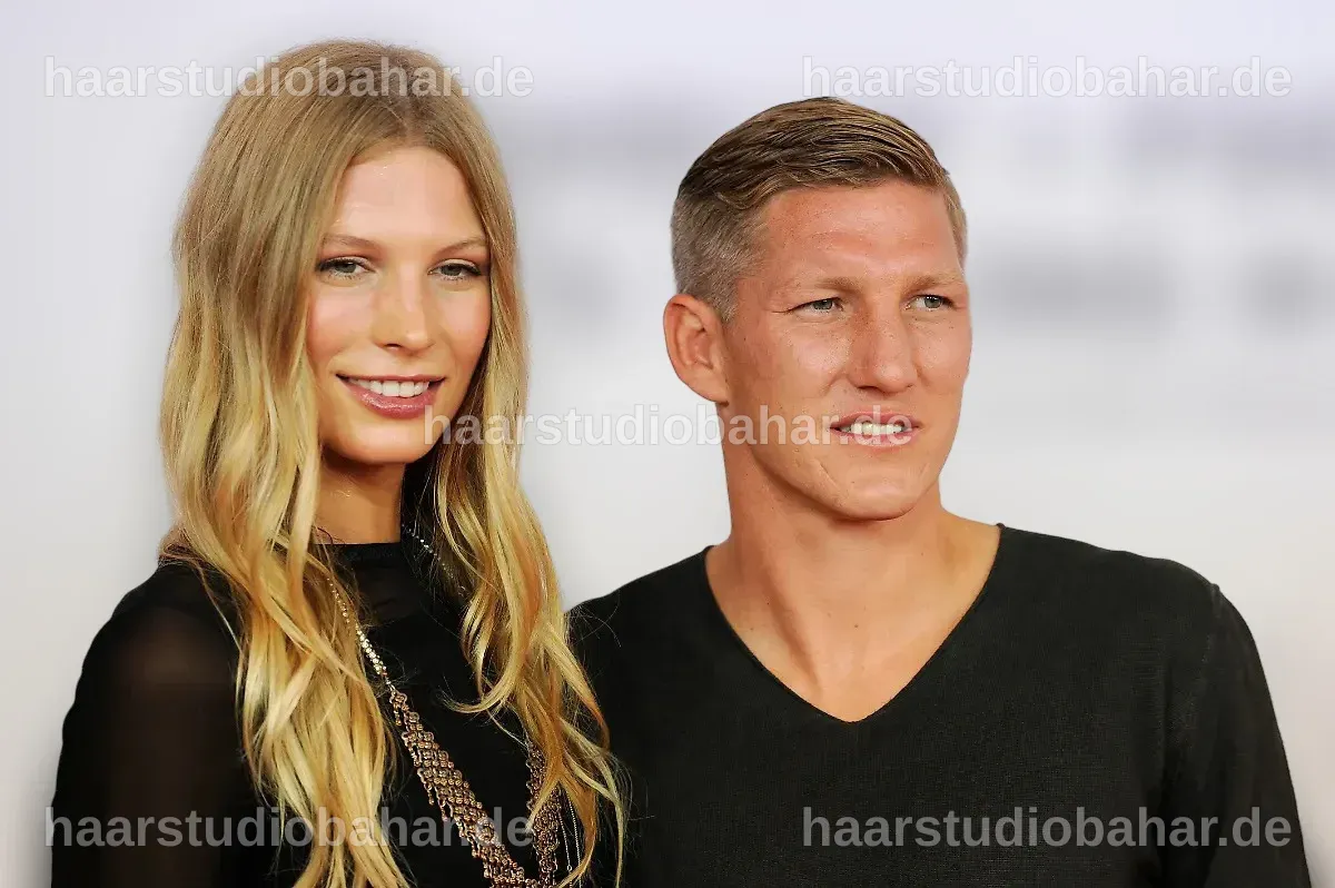 Bastian Schweinsteiger und Silva bei einem romantischen Dinner.