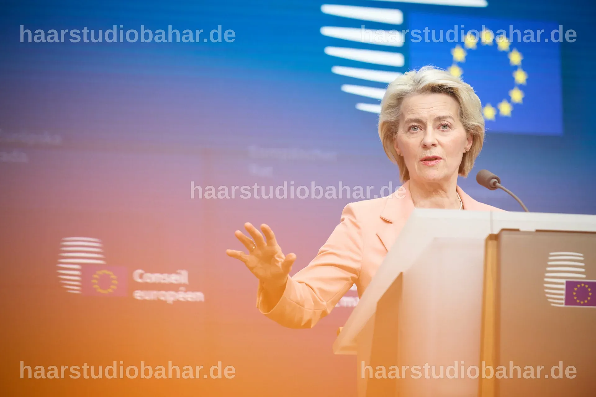 Viktoria von der Leyen spricht über den Erfolg von Nicușor Dan.